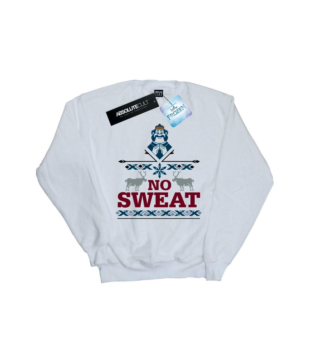 Disney Sweatshirt Frozen Oaken No Sweat Womens/Ladies (Blanc) - UTBI6210-1