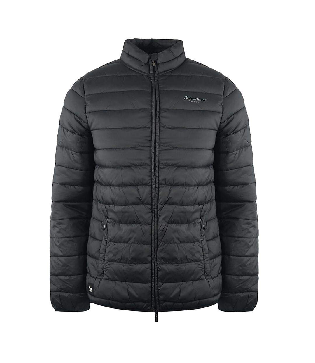 Doudoune Matelassée Motif/style Logo Homme Noir Aquascutum-2