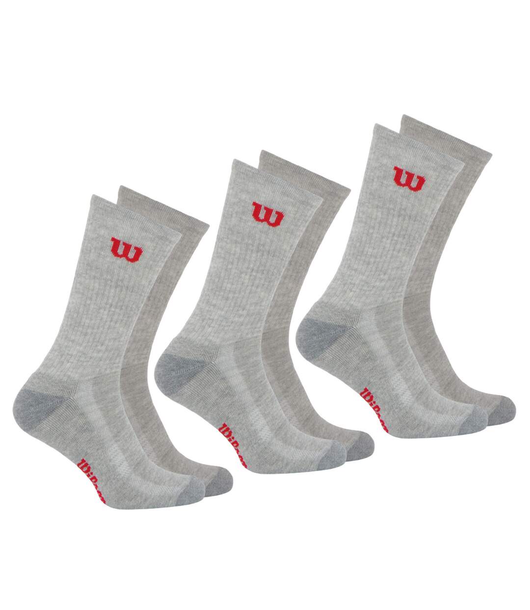 Lot de 3 paires de chaussettes hautes homme Wilson-1
