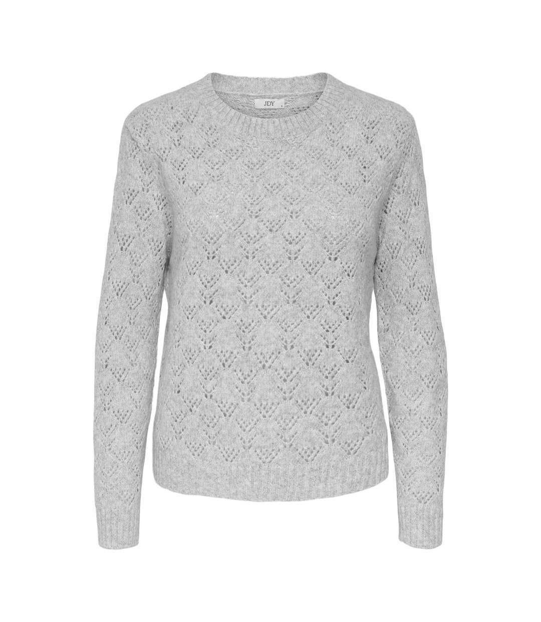Pull gris femme jdy amanda-1