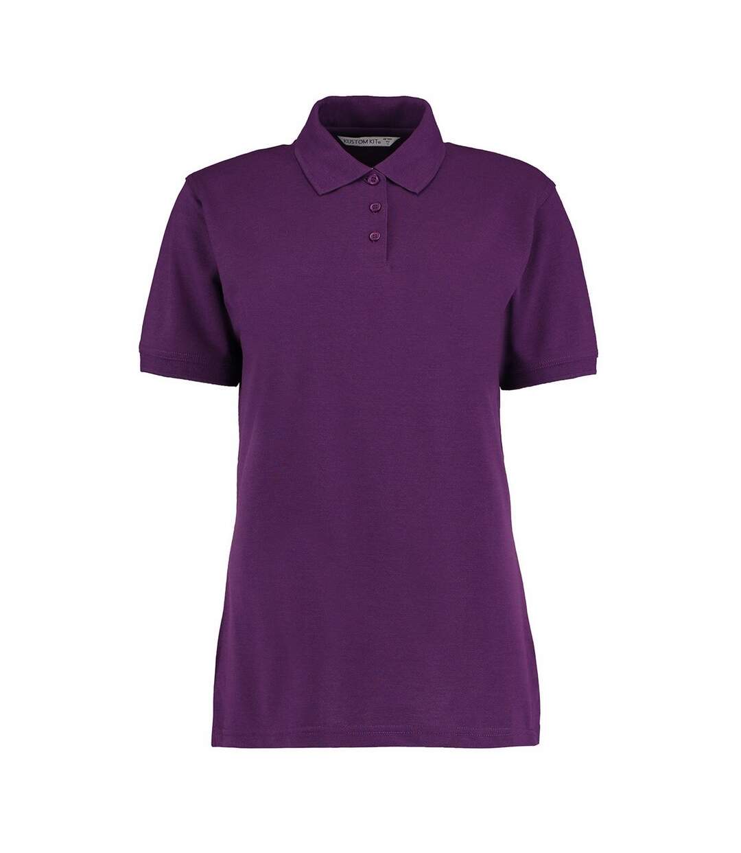 Polo Klassic Femme Violet Foncé Kustom Kit-1