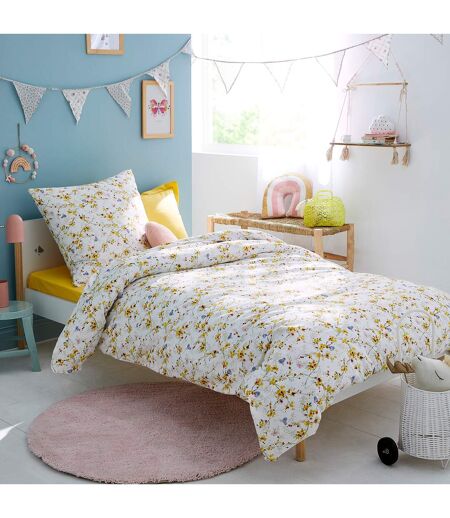 Housse de couette enfant PAPILLONS Moutarde