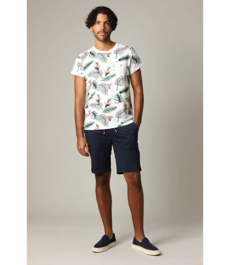 T-shirt tropical en jersey de coton à manches courtes NUBIE
