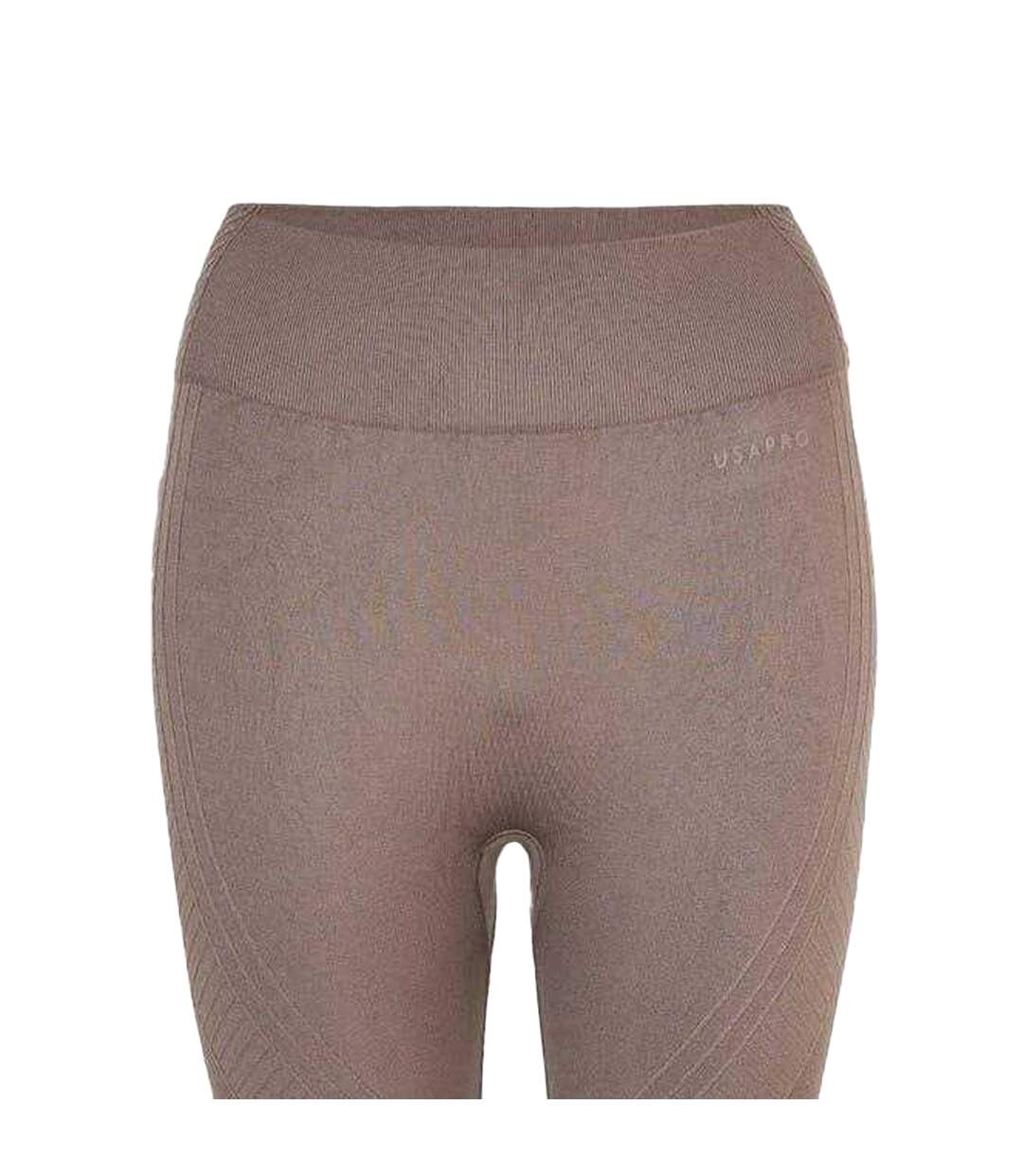 Legging Femme Marron USA Pro-3