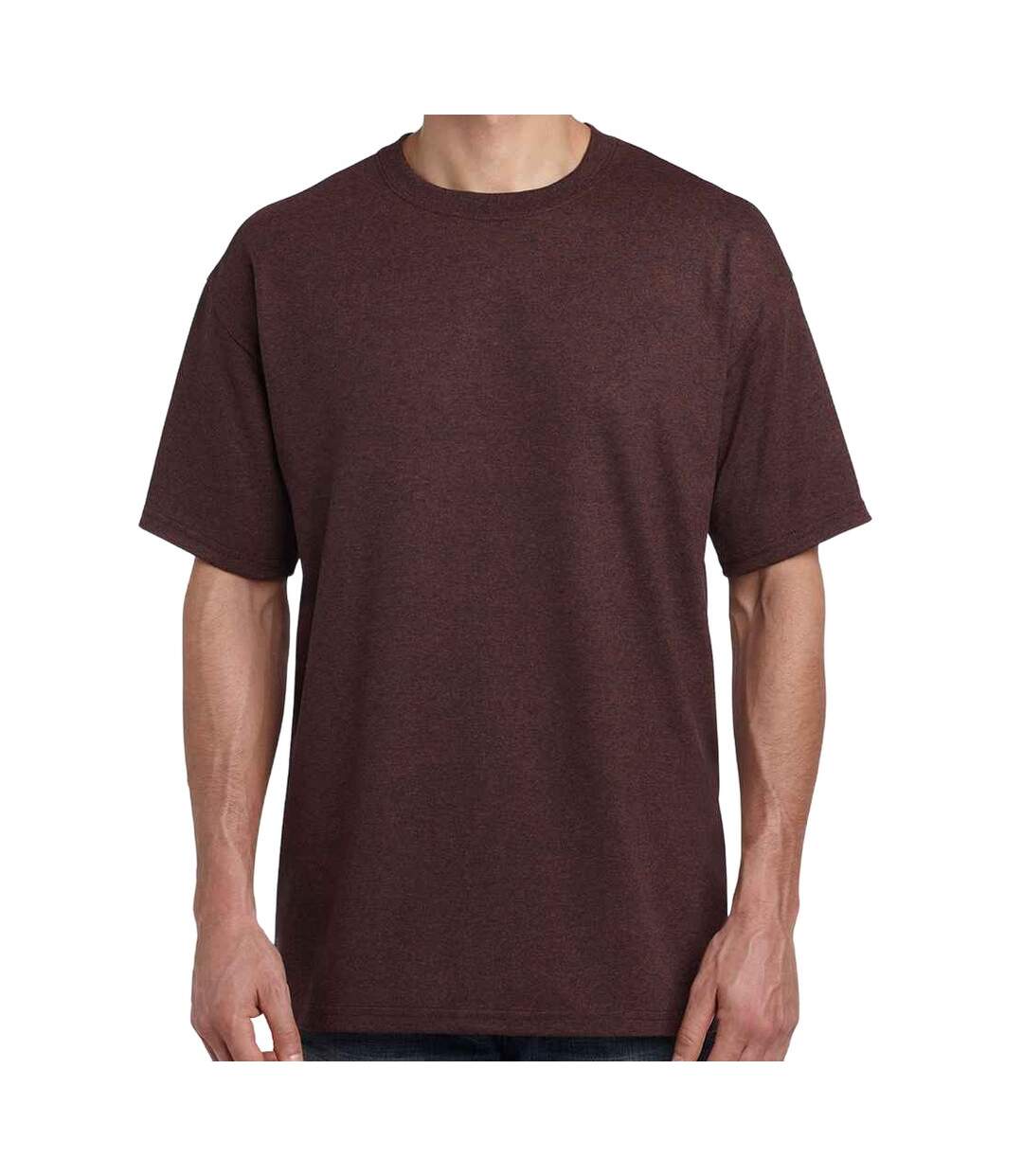 T-shirt manches courtes homme marron orangé Gildan