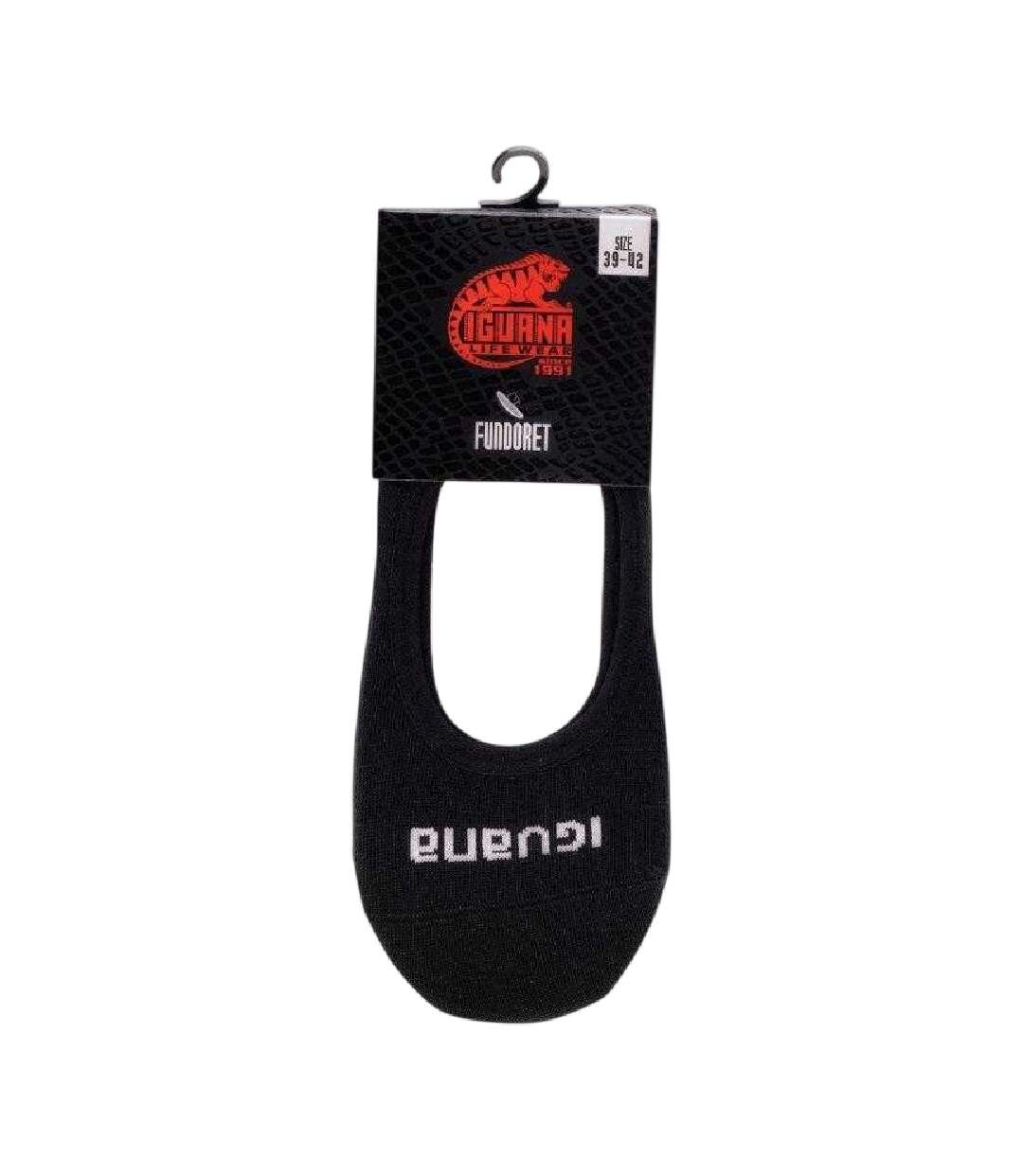Lot De 3  Socquettes Fundoret Femme Noir Iguana-3