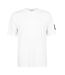 Mens Badge Crew Neck Regular T-shirt Bright White Calvin Klein-1