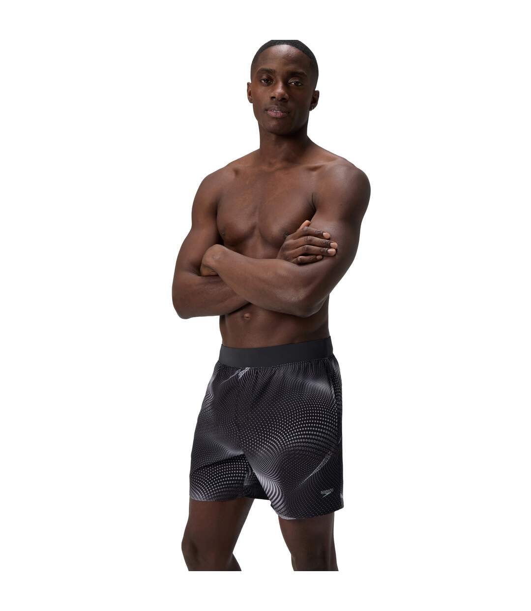 Mens Lookout Volley Dotted Swim Shorts Grey Speedo-4
