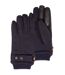 Isotoner Gants homme tactiles en tissu lainé, doublés imitation fourrure