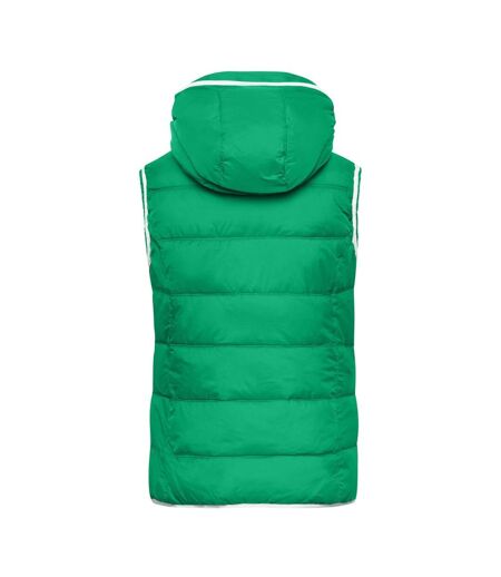 Veste Sans Manches Maritime Homme Vert Irlandais Blanc James And Nicholson