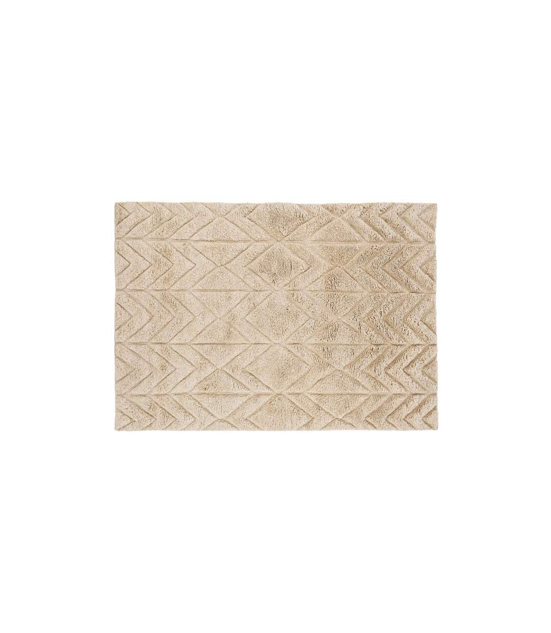 Tapis Déco en Laine Zoe 160x230cm Beige-1