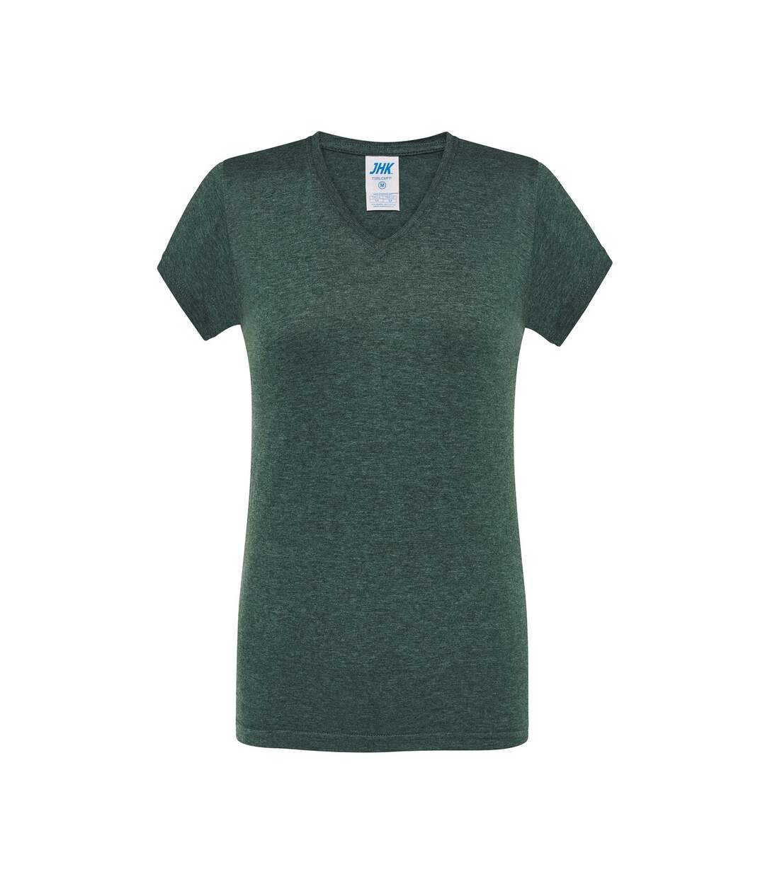 T-shirt Comfort Femme Vert Bouteille Chiné JHK-1
