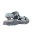 Womens/ladies Stanton Sandals Grey Turquoise Cotswold-2