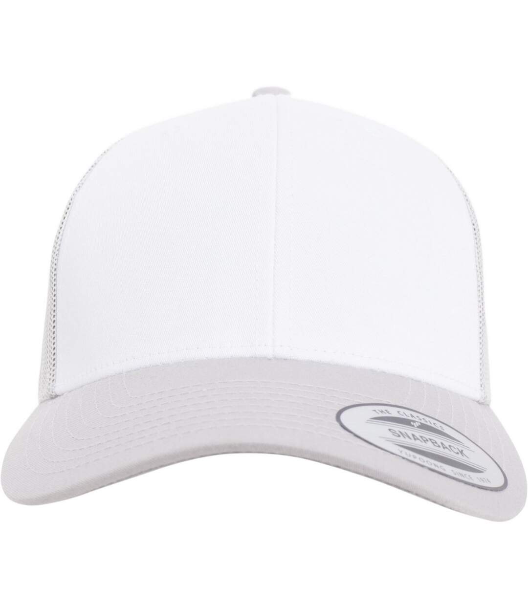 Casquette Trucker The Classic Retro Blanc Argenté Yupoong-3