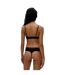 Lot De 3  Strings Motif/style Logo Femme Noir Hugo-4