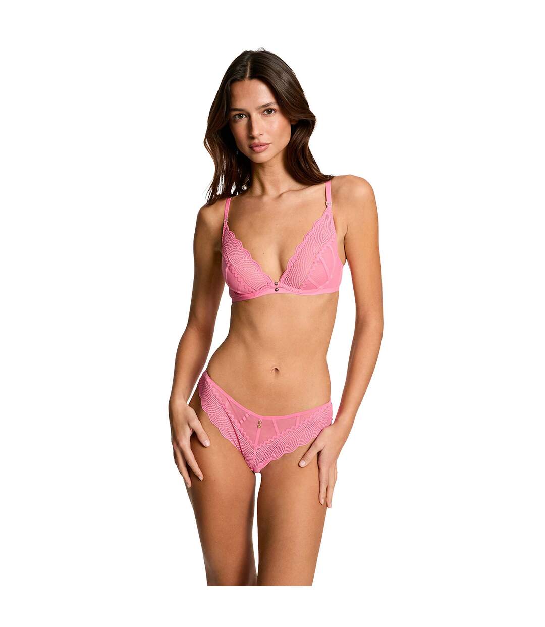 Soutien-gorge souple rose Lorie-3