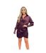 Robe Chemisier Courte Femme Pourpre Ax-2