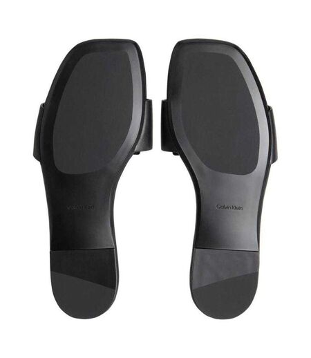 Sandales Motif/style Gros Logo Femme Triple Noir Calvin Klein