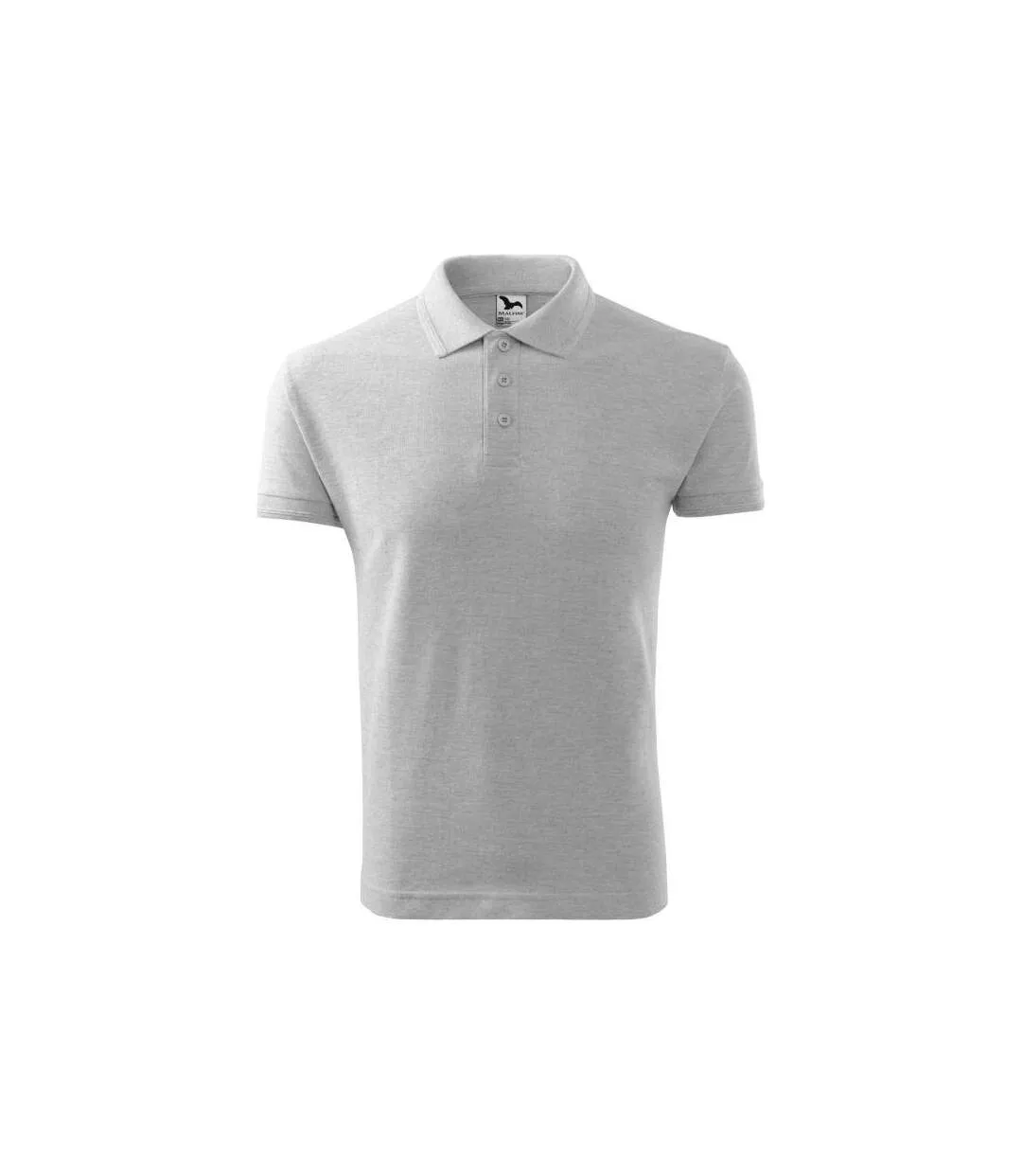 Polo Homme Anthracite Chiné Malfini-2