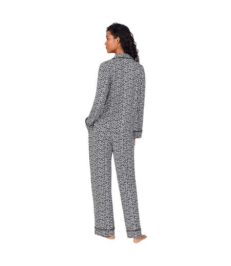 Ensemble De Pyjama Motif/style Lettres Femme Noir DKNY