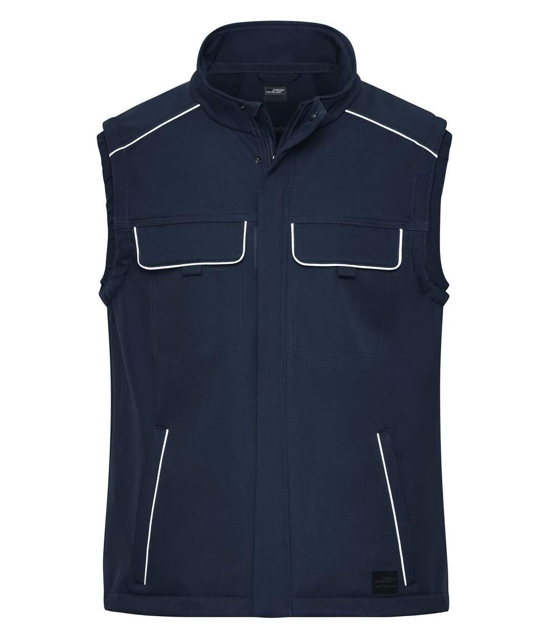 Gilet de travail bodywarmer softshell - JN883 - bleu marine