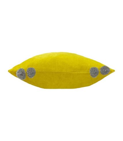 Hoola pom pom cushion cover one size yellow/grey Furn