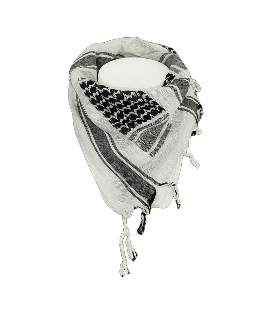 Keffieh Taille Unique Noir Blanc Web-Tex-1