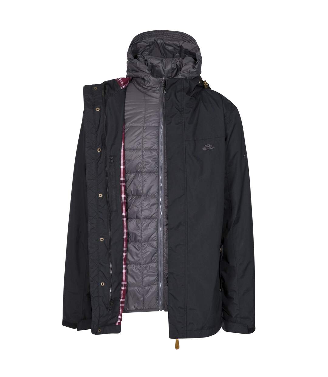 Veste imperméable enthusiasts homme noir Trespass-1