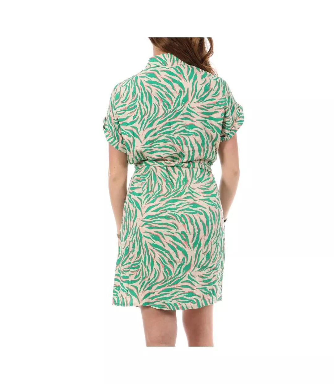 Robe verte femme vero moda easy joy 10302043-2
