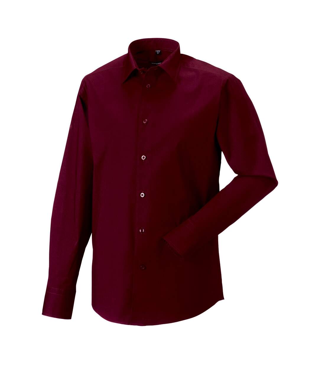 Mens fitted long-sleeved shirt port Russell Collection