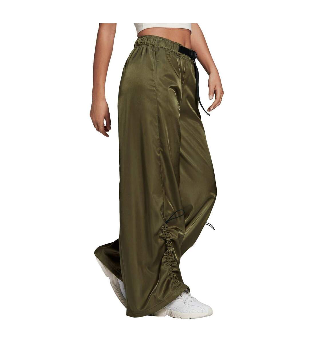 Pantalon À Poches Originals Femme Vert Kaki Adidas-4