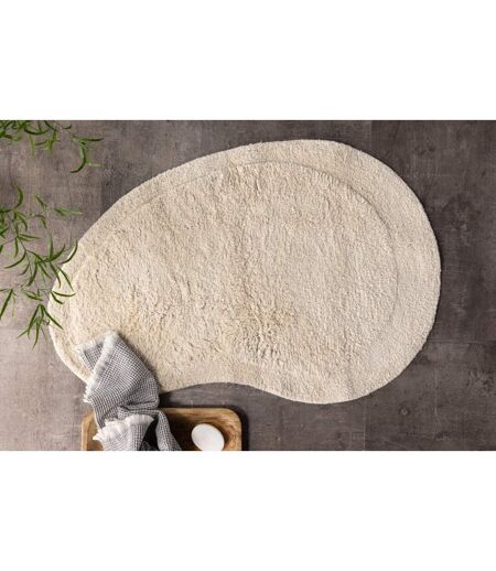 Tapis de Salle de Bain Elvise 60x85cm Naturel