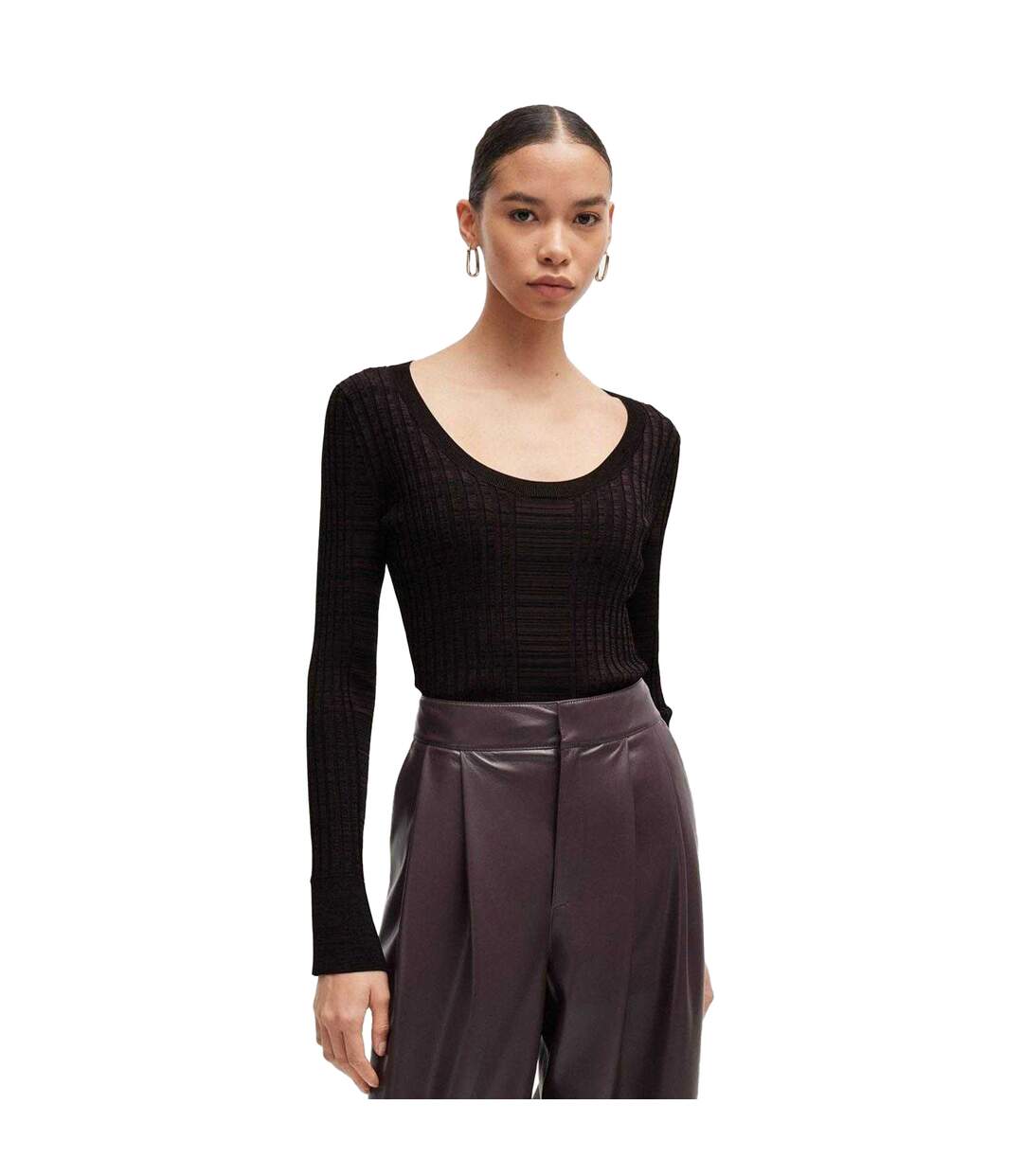 Sweat Firama Femme Marron Boss-1