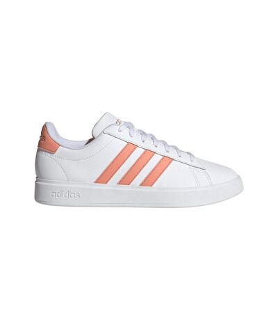 Mens Grand Court 2.0 Trainers White Pink Adidas