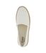 Womens/ladies Kameron Leather Slip-on Shoes White Toms-4