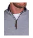 Pull Motif/style Côtelé Classic Homme Gris Chiné Raging Bull-3