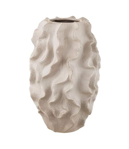 Vase Abstrait Vagues Dewayne 48cm Beige