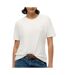 T-Shirt blanc femme superdry w1011644a-1