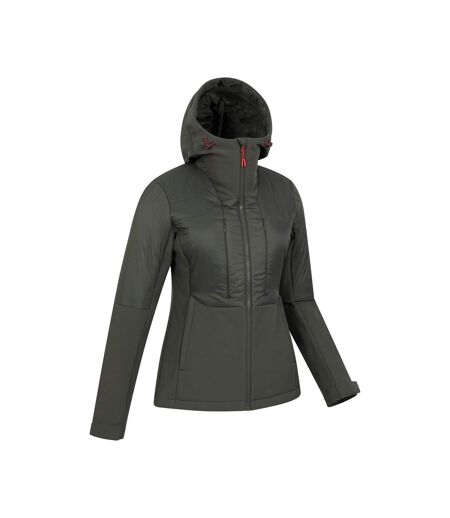 Mountain Warehouse Womens/Ladies Machina Hybrid Padded Jacket (Khaki Green) - UTMW2977