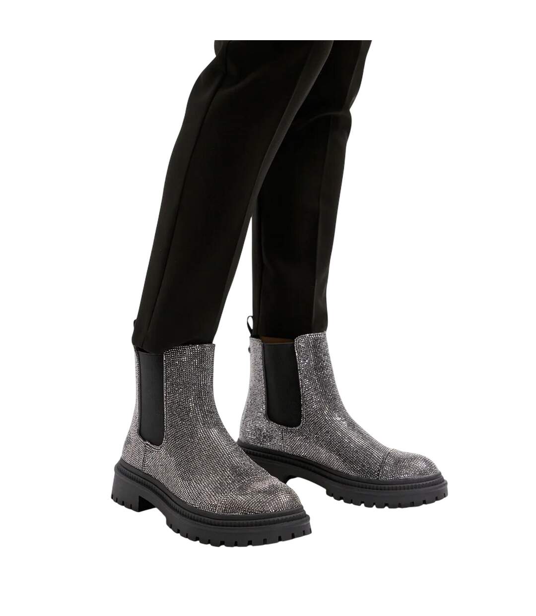 Bottines Chelsea Moonlit Femme Étain Steve Madden-3