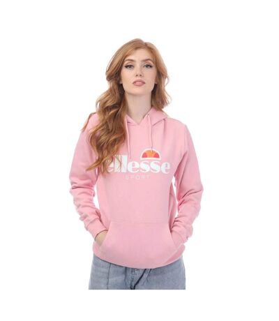 Sweat à capuche memnon femme rose clair Ellesse