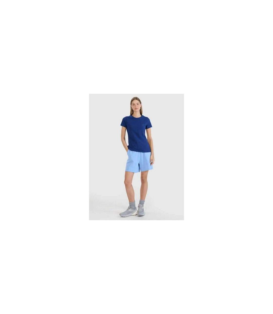 T-shirt Manches Courtes Femme Bleu Marine Foncé 4F-1