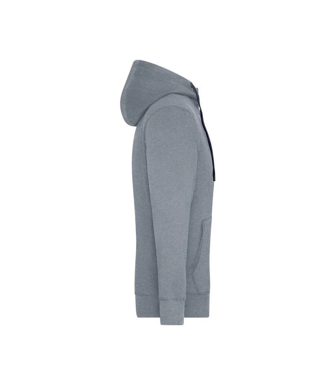 Veste À Capuche Lifestyle Homme Gris Chiné Bleu Marine James And Nicholson-3