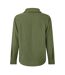 Mens Linen Long-sleeved Shirt Olive Belier-2