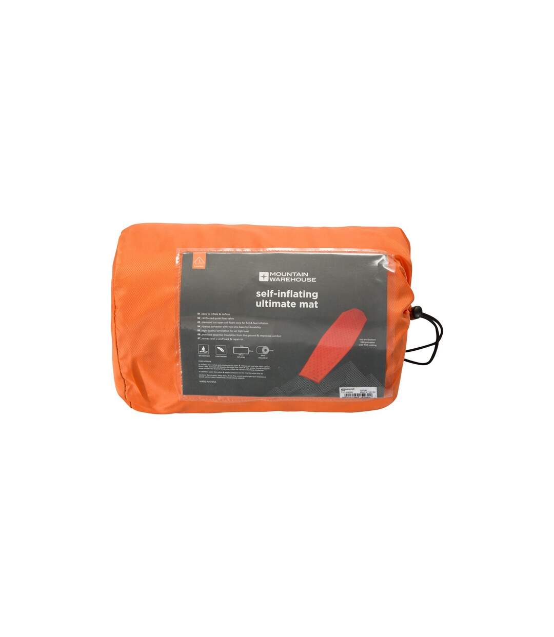 Ultimate self-inflating mat one size orange Mountain Warehouse-2