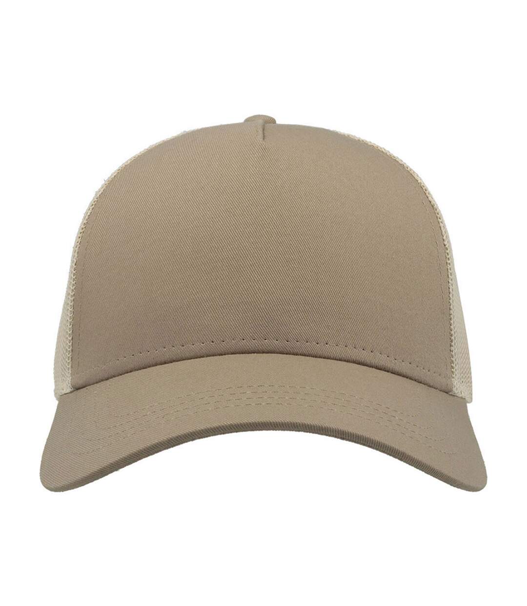 Casquette De Baseball Rapper Kaki Beige Gris Atlantis Headwear-1