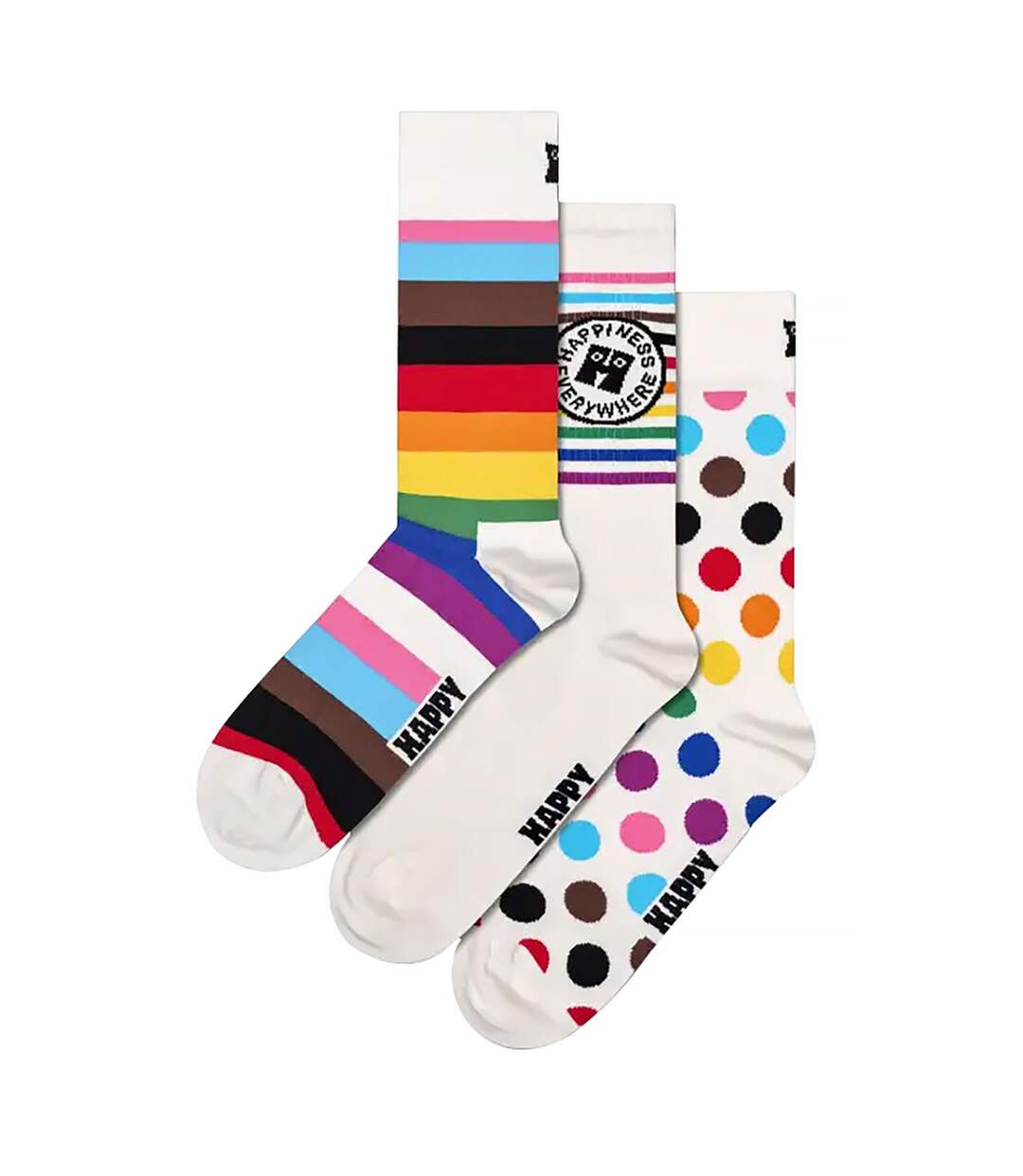 3 Pack Pride Coloured Gift Set Socks-1
