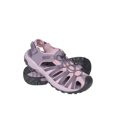 Sandales Contrastées À Bout Arrondi Seaside Femme Lilas Mountain Warehouse