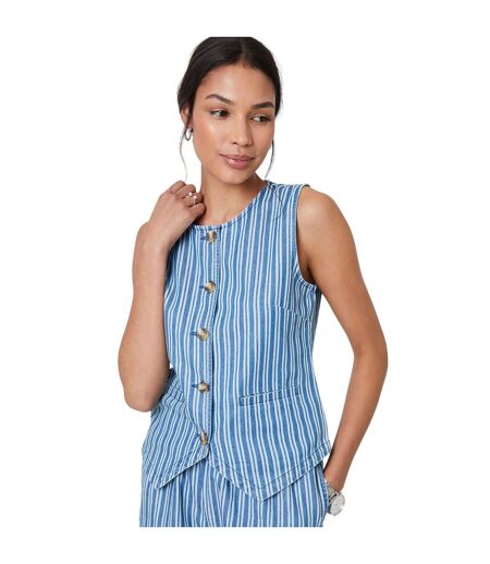 Gilet Sans Manches Fifi Femme Bleu Threadbare