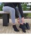 4 Pr Chaussettes Femme Bambou Respirantes Basses-5